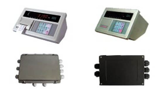 Weighing sensor and instrument and a junction box